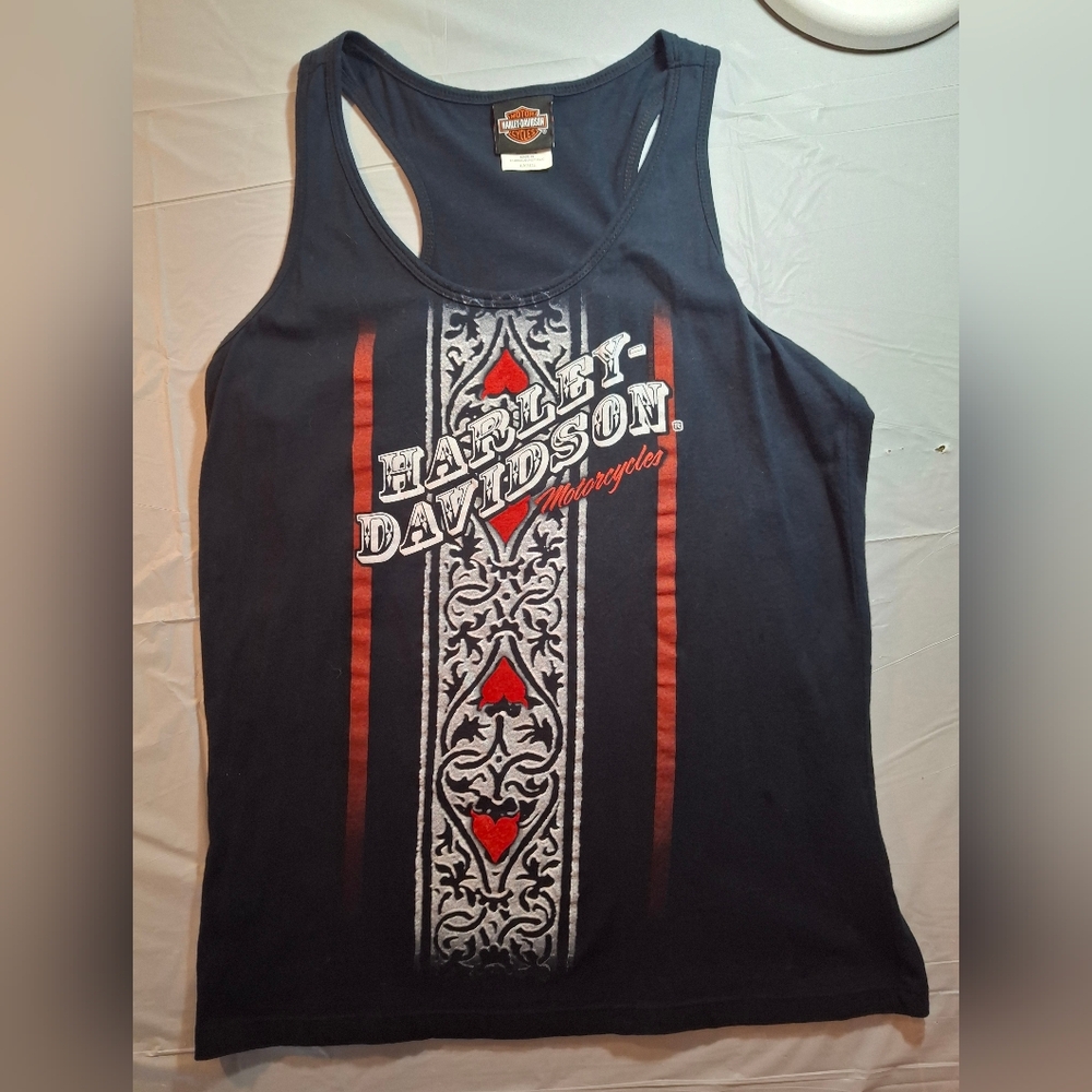 NWOT Harley-Davidson Black Tank Top Ladies Size L - Picture 9 of 9